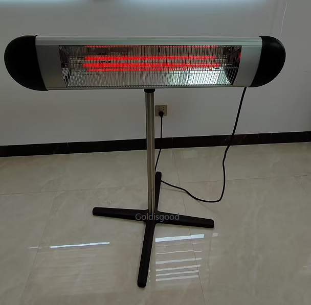 Infrared wall heater for bathroom