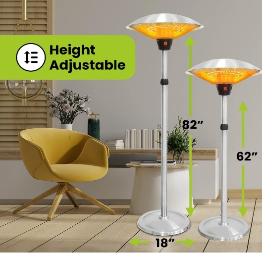 High ceiling factory radiator